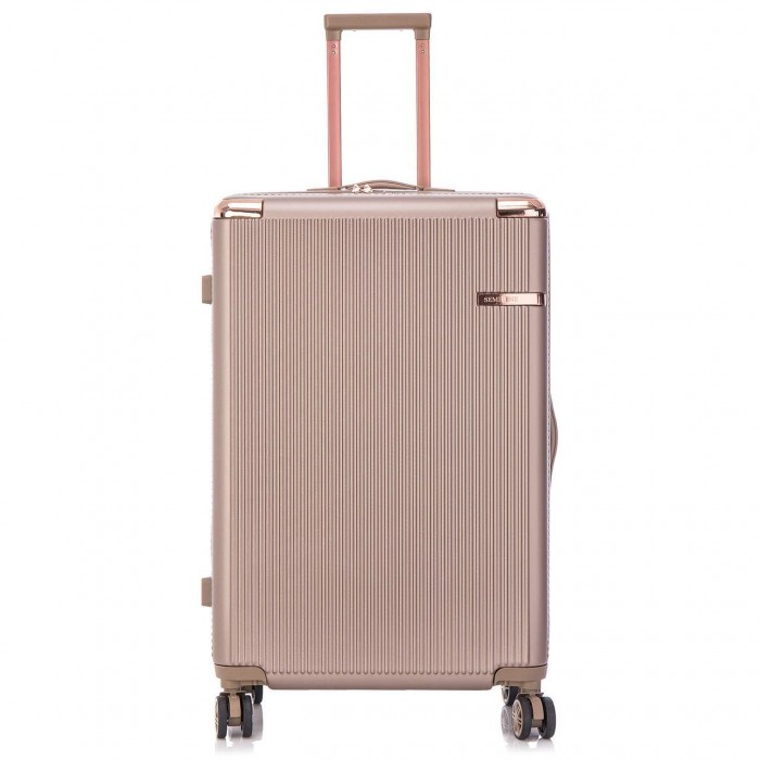 Чемодан Semi Line 28" L Шампань T5666-5 с кодовым замком, 4 колеса, ABS-пластик, 93 л для поездок