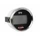 GPS спидометр судовой для лодки и катера ECMS PLG2-BS-GPS черный с оранжевой подсветкой 55 мм 9-32 V