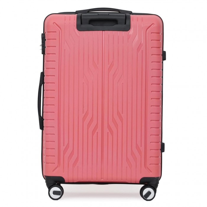 Чемодан Semi Line 24" M Розовый T5610-2 полипропилен 78 л 4 колеса кодовый замок алюминиевая ручка