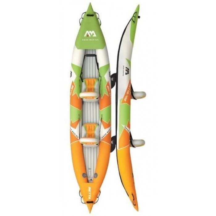 Каяк надувний двомісний 2 особи Betta Leisure Kayak 2-person BE-412 Inflatable Deck Paddle*2 Included