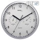 Настенные часы Technoline WT650 White с термометром и гигрометром аналоговые белые кварцевые