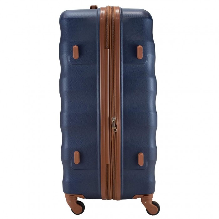 Чемодан Semi Line 24" M Темно-синий T5643-2 с расширением, кодовым замком и 4 колесами, объем 65 л