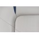 Сиденье судовое в лодку катер и яхту Premium High Back 75245GN Серо-синее складное из морского винила
