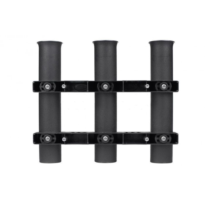 Тройний тримач для вудок на човен і катер Lucky LFH065 з бортовим кріпленням, 3 підставки для спінінгів