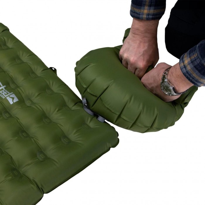 Надувной коврик Wechsel Glacio L 186 x 64 x 8 см TL Olive термоизолирующий 4 сезона R-value 3.7