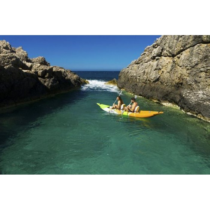Каяк надувний двомісний 2 особи Betta Leisure Kayak 2-person BE-412 Inflatable Deck Paddle*2 Included