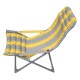 Складний шезлонг тканинний жовтий 701-2 yellow