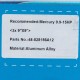Винт гребной для лодочного мотора MERCURY A 6-15HP 48-828156A12 3X9X9 ALU алюминиевый 3 лопасти