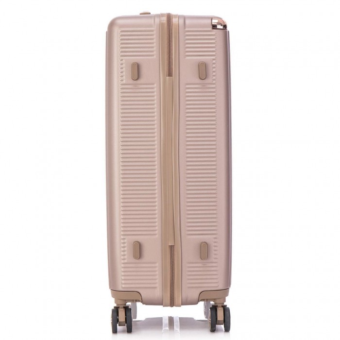 Чемодан Semi Line 28" L Шампань T5666-5 с кодовым замком, 4 колеса, ABS-пластик, 93 л для поездок