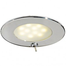 Светильник LED судовой для лодки и катера врезной G4 12/24 В 24 Вт AISI 316 нержавеющая сталь матовое стекло