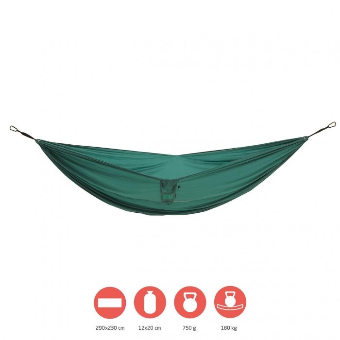 Гамак Grand Canyon Bass Hammock Double Storm 290x230 см для пари 180 кг зелений нейлоновий легкий