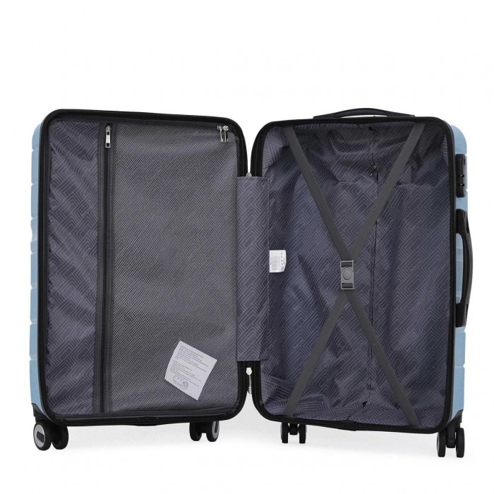 Чемодан Semi Line 20" S Синий T5616-1 | Полипропилен 4 колеса кодовый замок ручная кладь 31 л