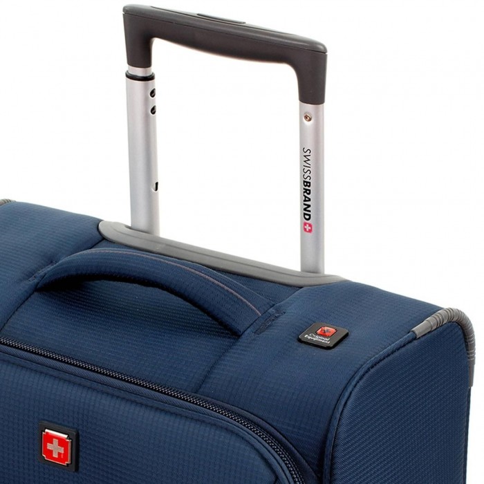 Чемодан Swissbrand Silkeborg L Синий SWB_LLSIL940L большой 103 л легкий 4 кг 4 колеса с TSA замком