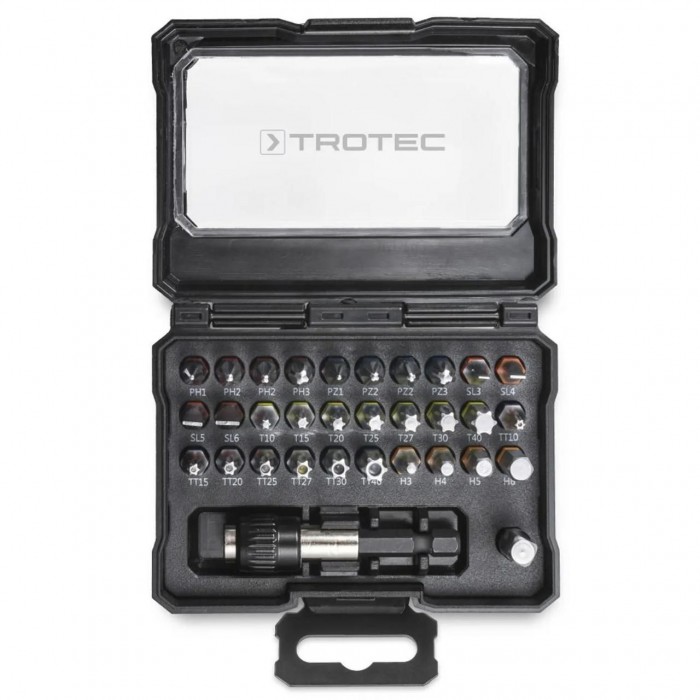 Набор бит Trotec PSCS 32 предмета для бытового применения сталь S2 цветной