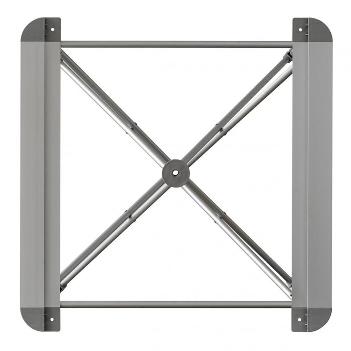 Стіл Uquip Mercy Grey 244115 для кемпінгу 70x70 см алюмінієвий з сіткою та чохлом 30 кг сріблястий