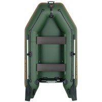 Колибри КМ-260 (Kolibri KM-260) зелёная моторная надувная лодка + слань-коврик