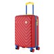 Чемодан Semi Line 20" S Червоний T5802-1 42 л ABS-пластик, кодовий замок, 4 колеса, ручна поклажа, легкий, Польща