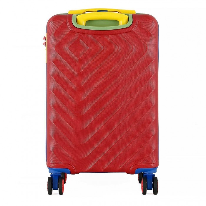 Чемодан Semi Line 20" S Червоний T5802-1 42 л ABS-пластик, кодовий замок, 4 колеса, ручна поклажа, легкий, Польща