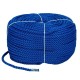 Мотузка Polyester 3 strand rope 10mm*200m blue для швартування човна та катера діаметр 10 мм довжина 200 м