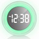 Настінні годинники Technoline WS8086 з LED дисплеєм та кольоровою підсвіткою, електронний механізм, білий