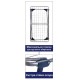 Напольная сушилка для белья Casa Si Merkur Pure 18м Silver CS92235S04C стальная лёгкая 15 кг 2 уровня загрузк