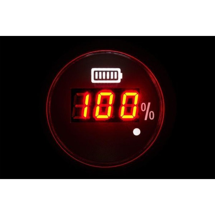 Цифровий судновий вольтметр I GAUGE 52MM з LED екраном 8-16В чорний нержавіюча сталь