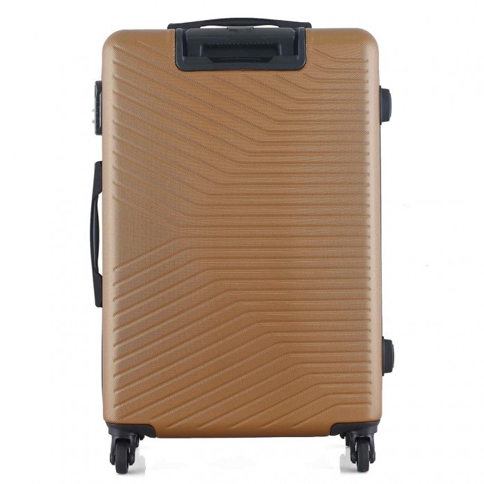 Чемодан Semi Line 24" M Коричневий T5693-2 67 л на 4 колесах з ABS-пластика з кодовим замком для бізнес-поездок