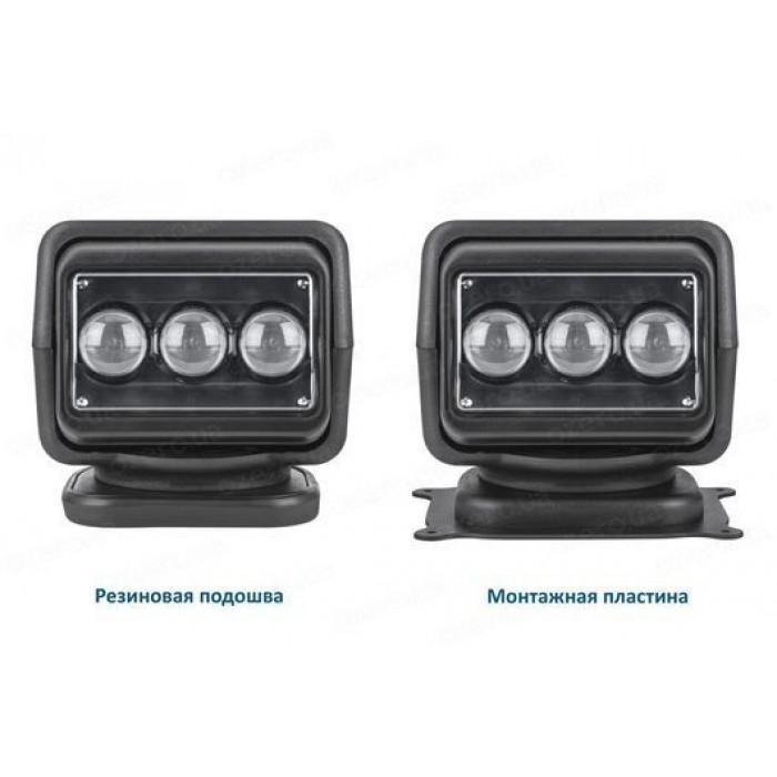 Прожектор CH015B-LED-60W 4800lm черный 12В судовой для лодки и катера с креплением и защитой от влаги