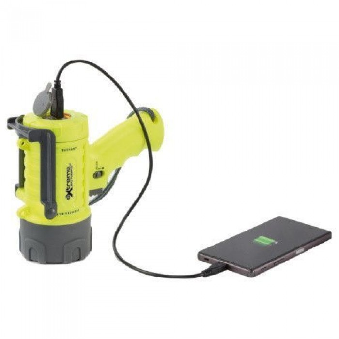 Ліхтар підзаряджуваний водонепроникний Extreme Plus LED Оскулати 600 м акумулятор USB powerbank IP67 5
