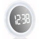 Настінні годинники Technoline WS8086 з LED дисплеєм та кольоровою підсвіткою, електронний механізм, білий