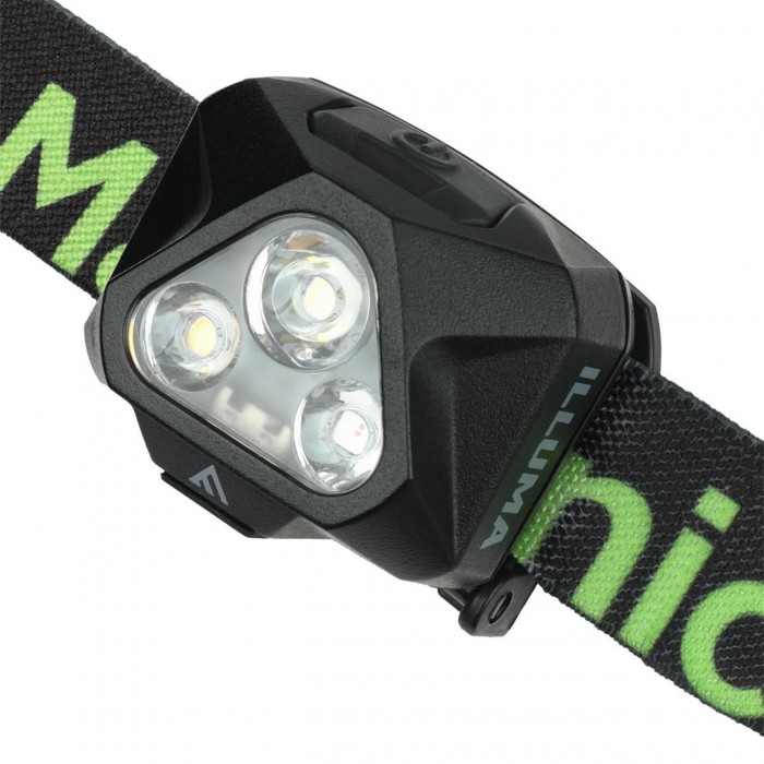 Налобний ліхтар Mactronic Illuma 430 Лм Холодний Білий/Нейтральний Білий/Червоний LED USB-C IPX4 130 м акумулятор 600