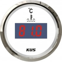 Датчик температуры цифровой судовой для лодки и катера Wema Kus KY24100 52мм белый новый Китай