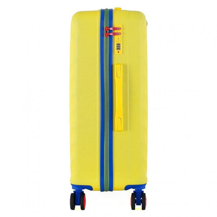 Чемодан Semi Line 24" M Жёлтый T5801-2 с кодовым замком 65 л ABS-пластик 4 поворотных колеса лёгкий