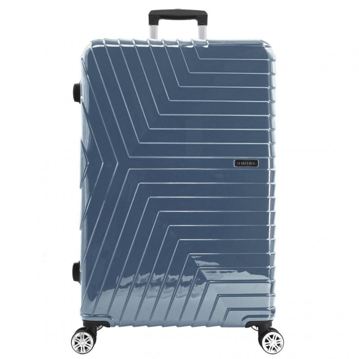 Чемодан Semi Line 28" L Синий T5764-3 жесткий 114 л золотистый металлик 4 колеса с кодовым замком