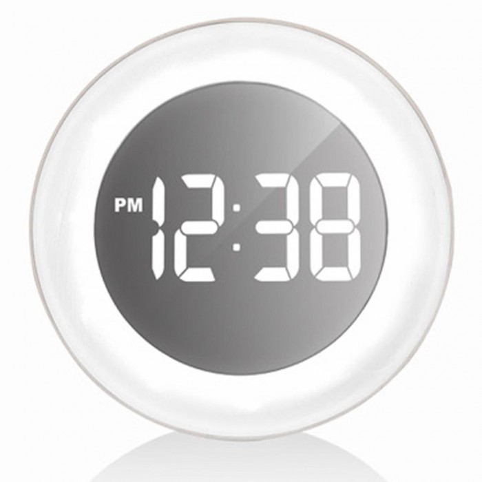 Настінні годинники Technoline WS8086 з LED дисплеєм та кольоровою підсвіткою, електронний механізм, білий