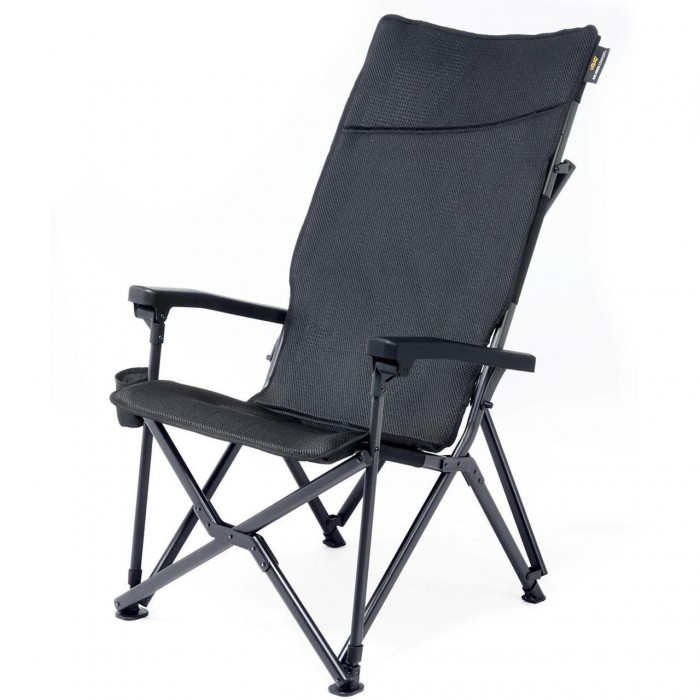 Розкладне крісло Uquip Barry Black 244055 максимальне навантаження 200 кг матеріал Air Mesh Comfort+ для