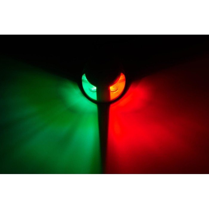 Навигационный огонь LED красный-зеленый 00085-LD для лодки и катера комбинированные ходовые огни 12V
