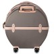 Чемодан Semi Line 24" M Коричневий/Рожевий Крем T5673-3 круглий ABS-пластик 49 л 4 колеса кодовий замок