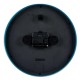 Настінні годинники Technoline WT7420 Blue чорні з блакитними цифрами та стрілками, кварцові, діаметр 225 мм
