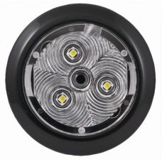 Светильник LED накладной 12 В 1.8 Вт Attwood чёрный для катеров и яхт с белым светом до 50000 ч