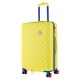 Чемодан Semi Line 24" M Жёлтый T5801-2 с кодовым замком 65 л ABS-пластик 4 поворотных колеса лёгкий