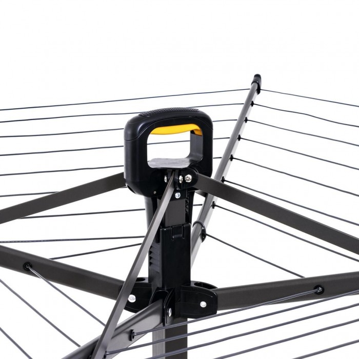 Напольна сушка для білизни Casa Si Pop-Up Rotary 20 м Антрацит CS92039B сталевий для дому та вулиці