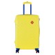 Чемодан Semi Line 24" M Жёлтый T5801-2 с кодовым замком 65 л ABS-пластик 4 поворотных колеса лёгкий