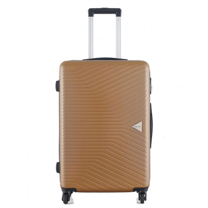 Чемодан Semi Line 24" M Коричневий T5693-2 67 л на 4 колесах з ABS-пластика з кодовим замком для бізнес-поездок