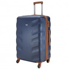 Валіза Semi Line 28" L Темно-синя T5706-3 з розширюється клапаном 102 л ABS-пластик 4 колеса кодовий замок