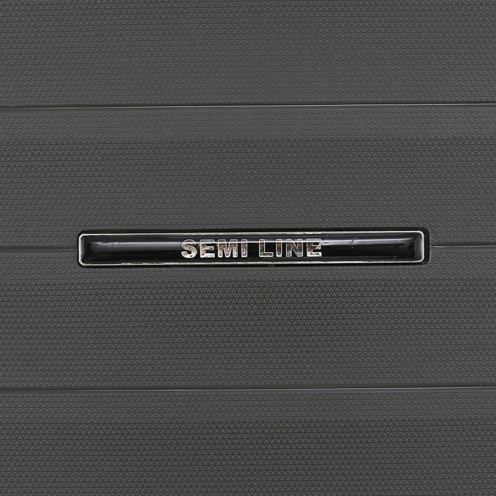 Чемодан Semi Line 21" S Темно-серый T5586-2 с съемными колесами и кодовым замком для ручной клади 42 л
