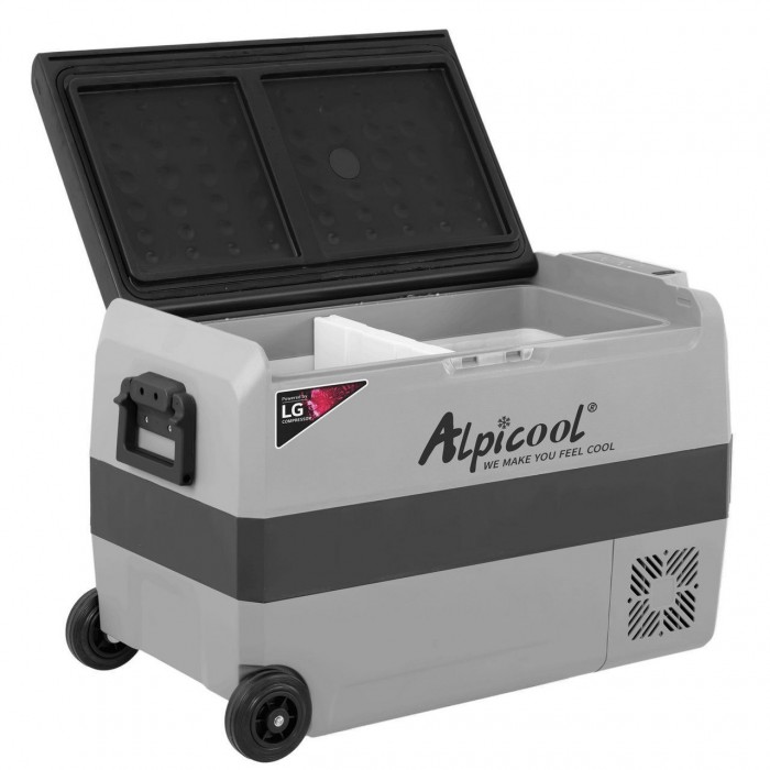 Автохолодильник компрессорный Alpicool T50 LG двухкамерный 50 л до -20℃ питание 12/24/220 В