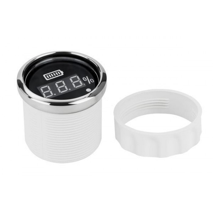 Цифровий судновий вольтметр I GAUGE 52MM з LED екраном 8-16В чорний нержавіюча сталь