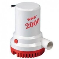 Помпа трюмная 126 л/мин 2000 GPH 12V WW-06208 для лодки и катера погружная мощный насос