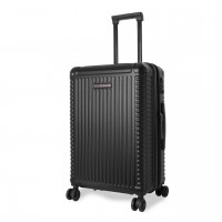 Чемодан Swissbrand Париж M Чорний SWB_LHPAR001M 64 л жорсткий корпус з розширенням 4 колеса